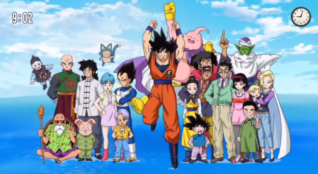 Let the show begin! - Last sequence of the opening song before the curtains open to the new story arc. DRAGON BALL SUPER is being broadcasted since July 5th, 2015.